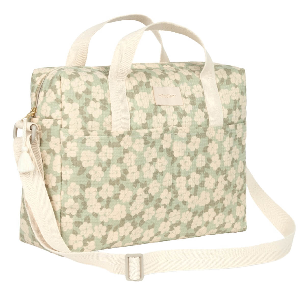 Wasserdichte Wickeltasche GALA 35x27x14cm Nobodinoz Green Sakura