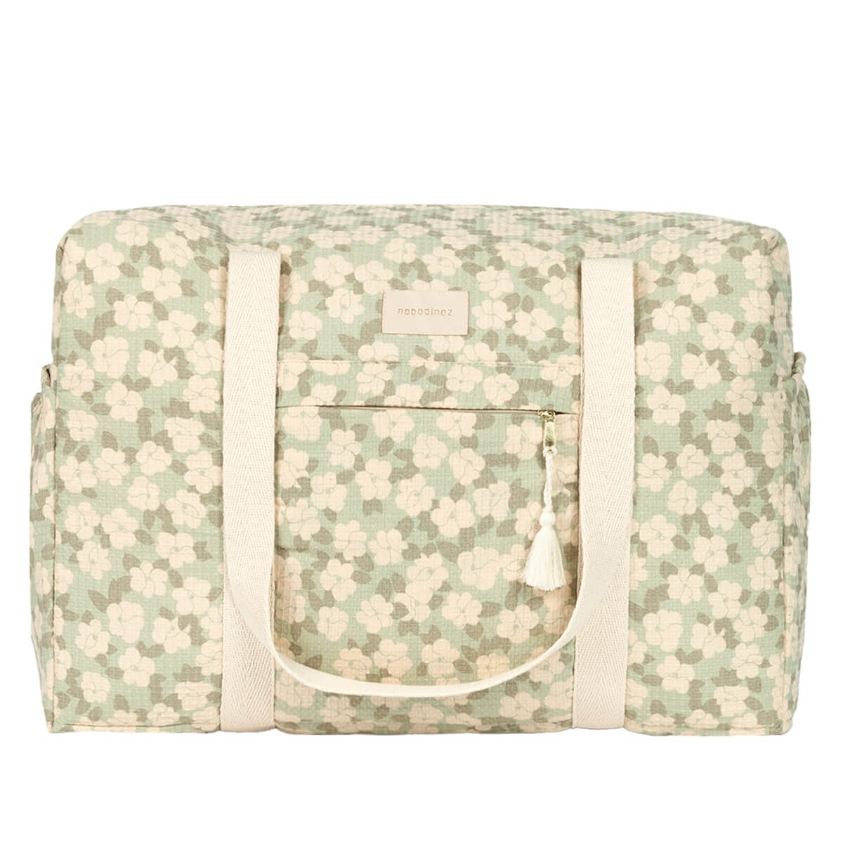 Wasserdichte Wickeltasche OPERA 46x29x20cm Nobodinoz Green Sakura