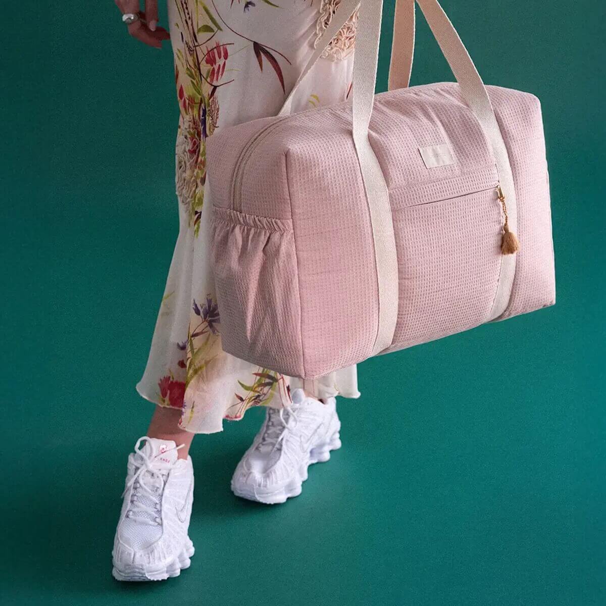 Wasserdichte Wickeltasche OPERA 46x29x20cm Nobodinoz Mauve Pink