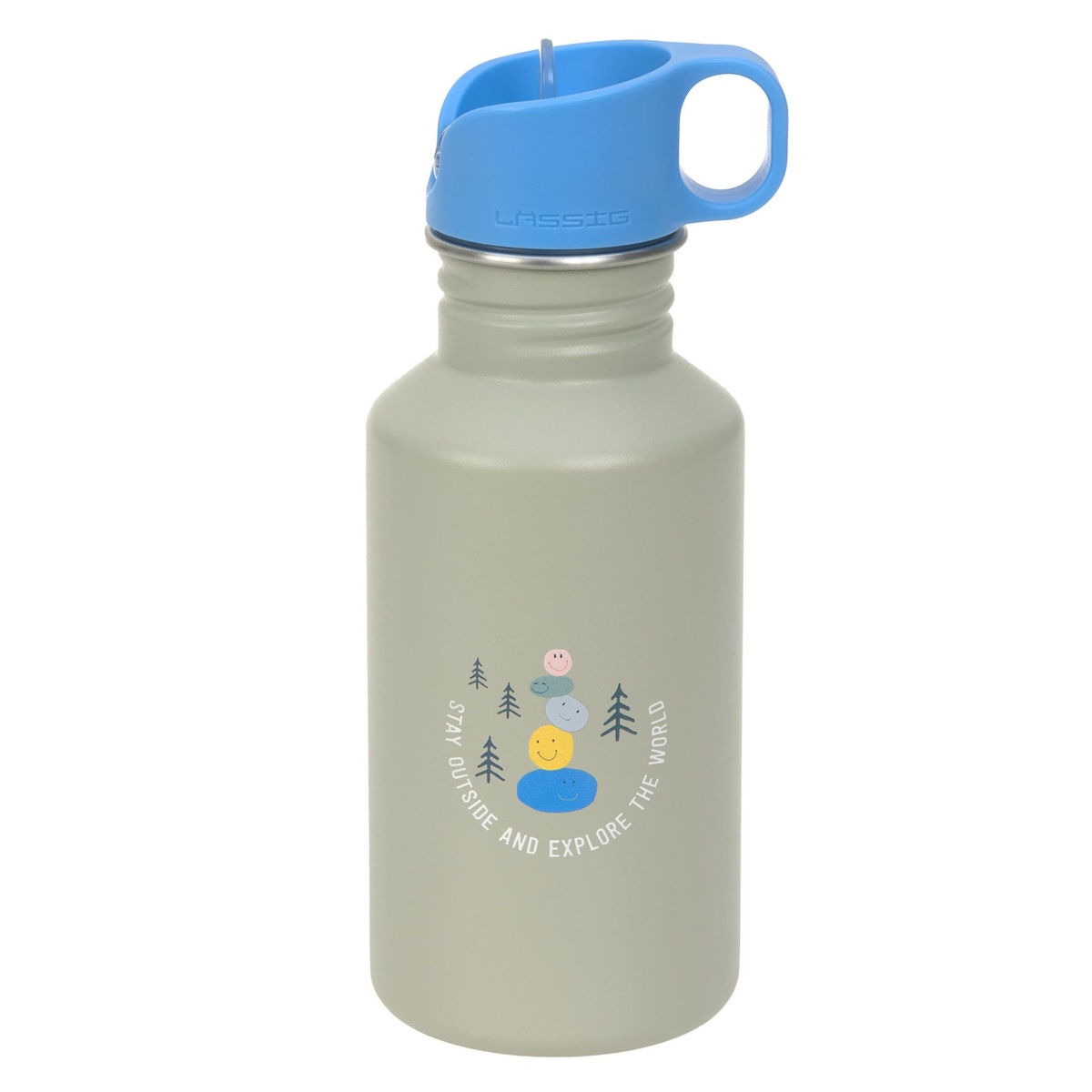 Wasserflasche SUNNY STEEL Laessig grün blau