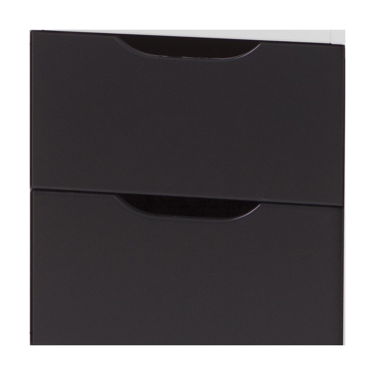 WHITE by Flexa Caisson à roulette blanc laqué et gris anthracite