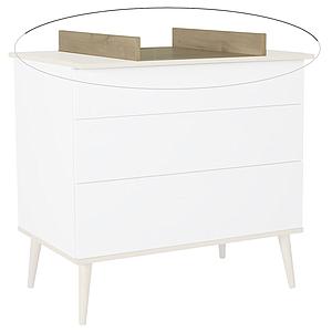 Wickelaufsatz für Wickelkommode FLOW Quax Chêne naturel-blanc