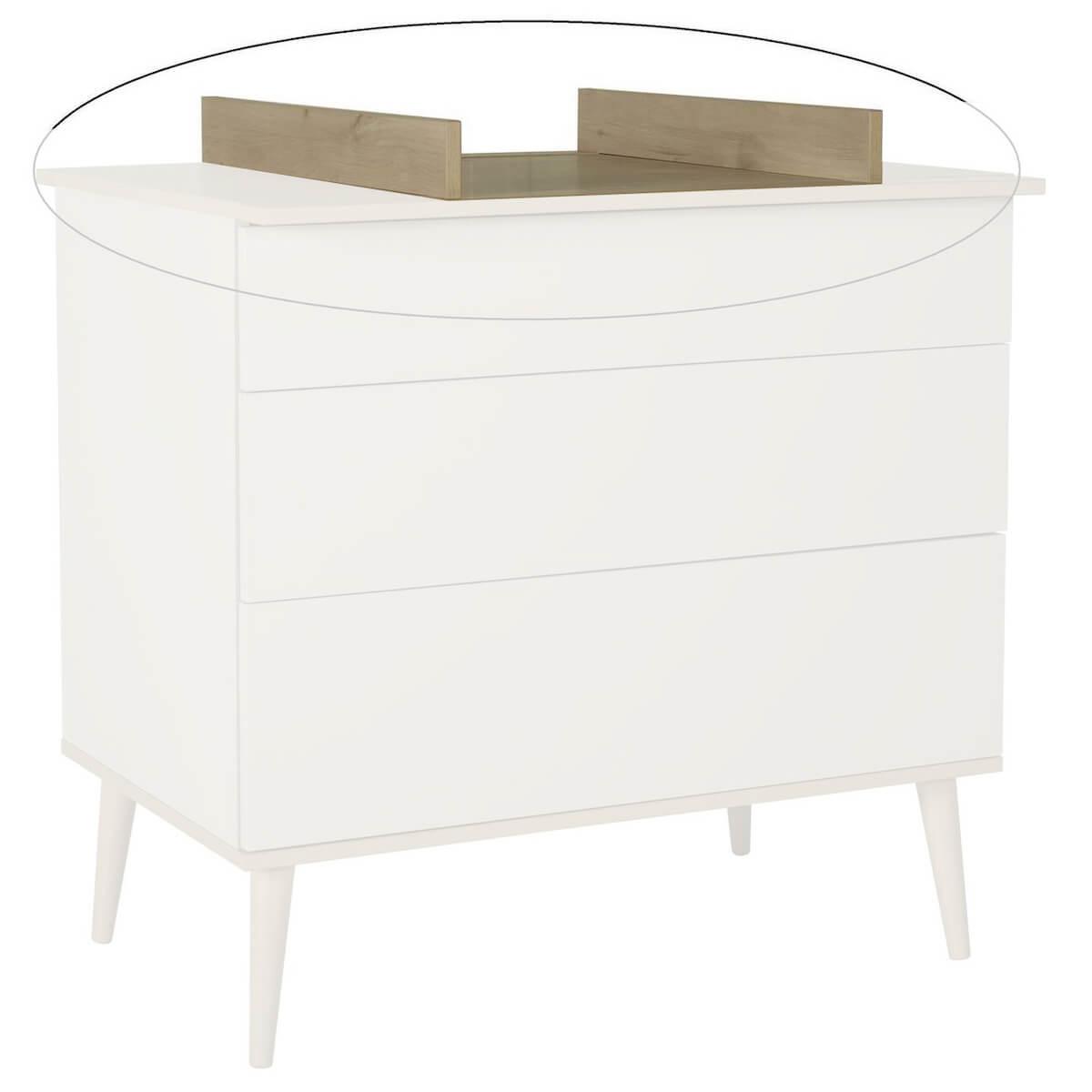 Wickelaufsatz für Wickelkommode FLOW Quax Chêne naturel-Clay