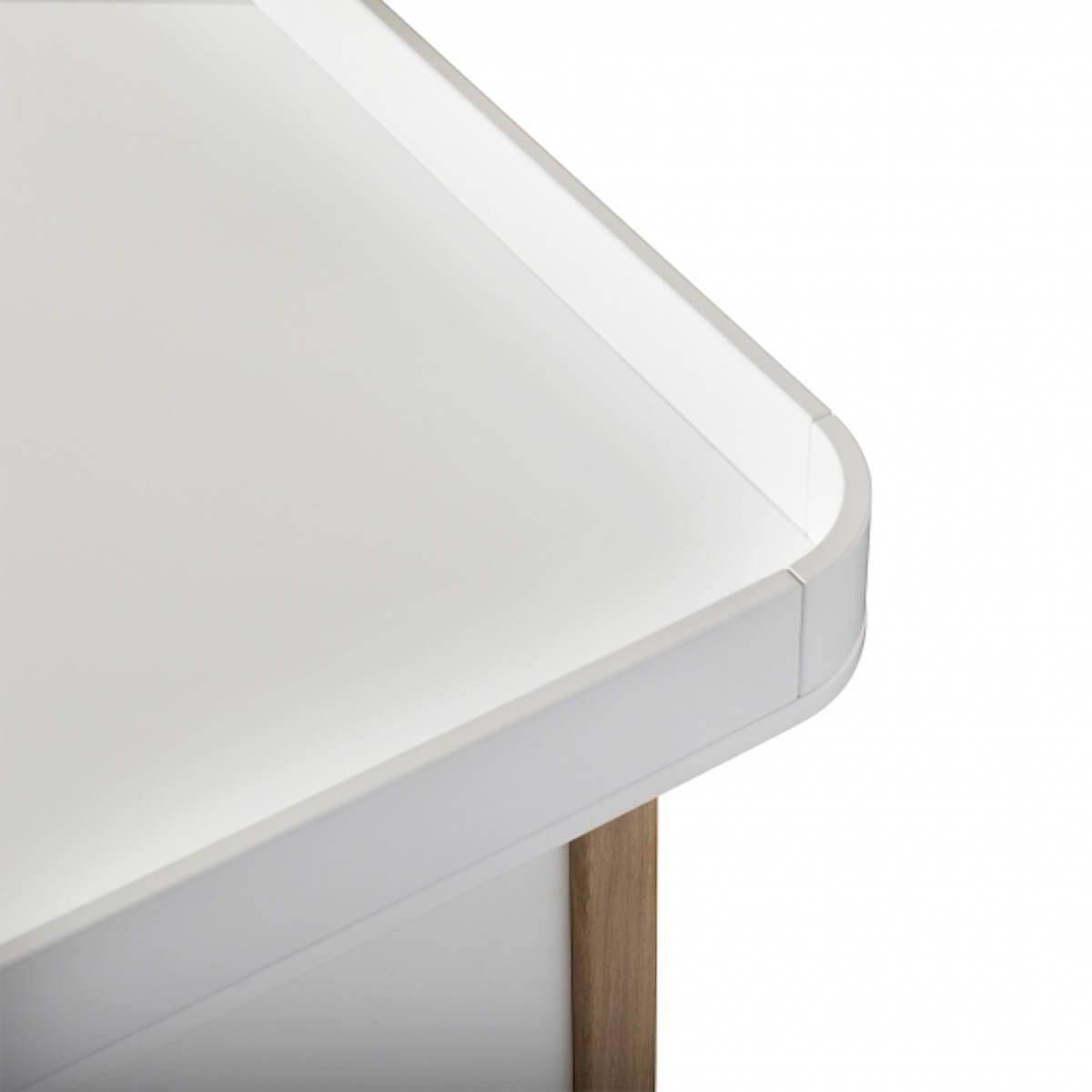 Wickelaufsatz Kommode 4 Schubladen WOOD Oliver Furniture weiß