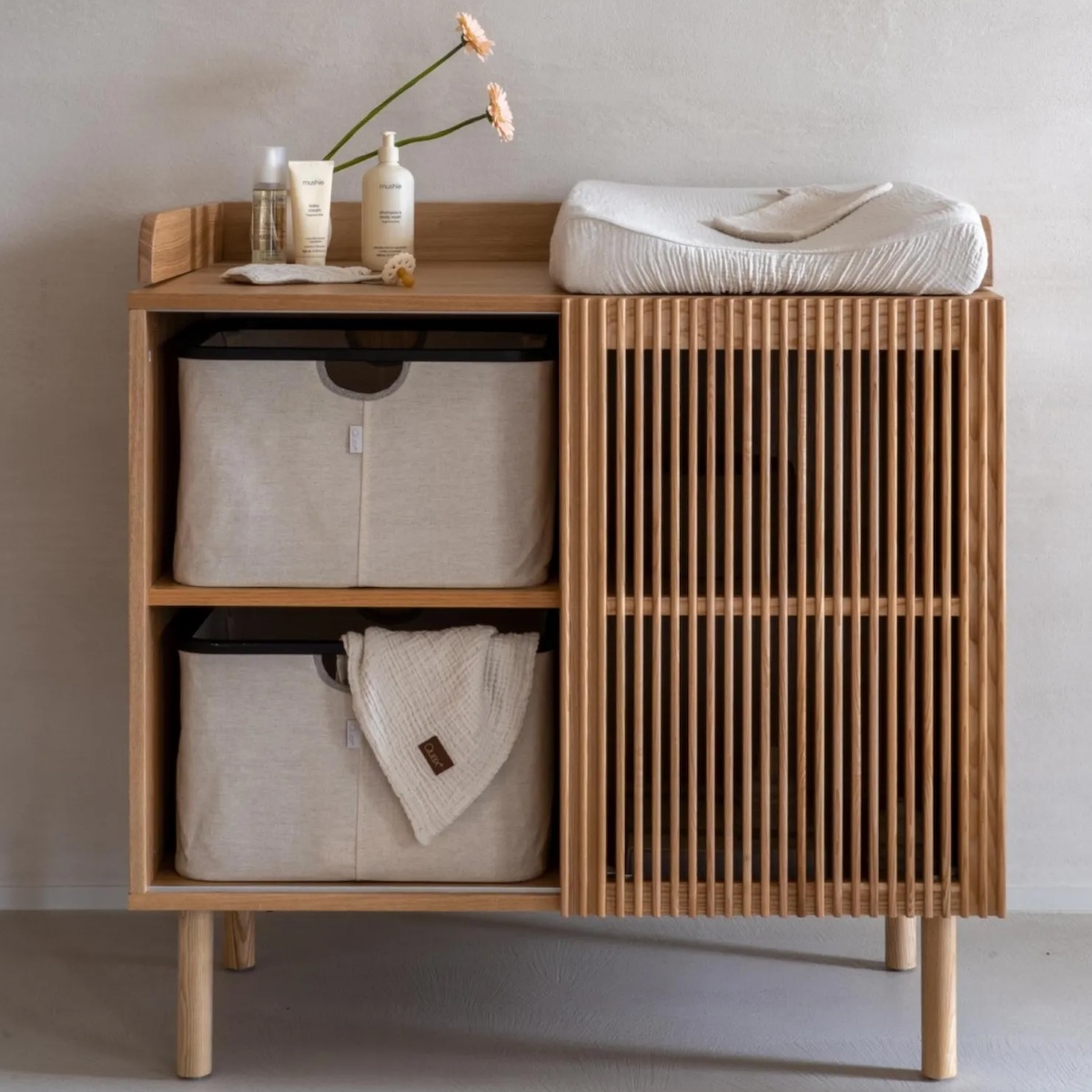 Wickelaufsatz XL HAI NO KI Quax Esche Natur