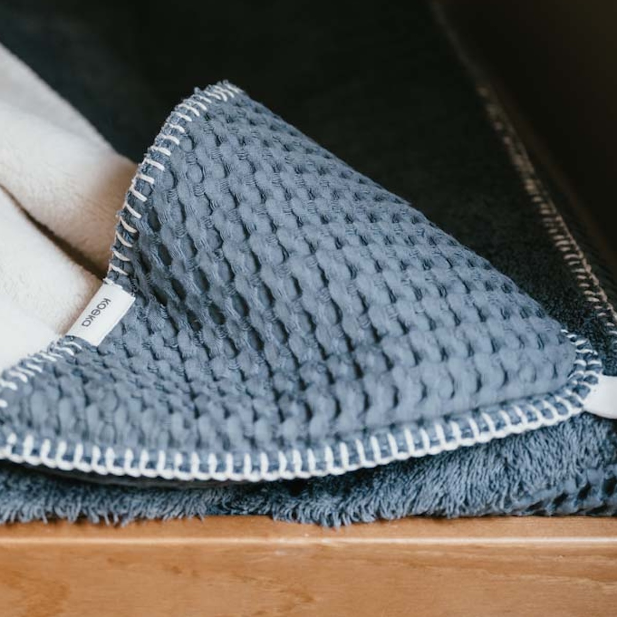 Wickeldecke teddy Oslo Koeka bluestone