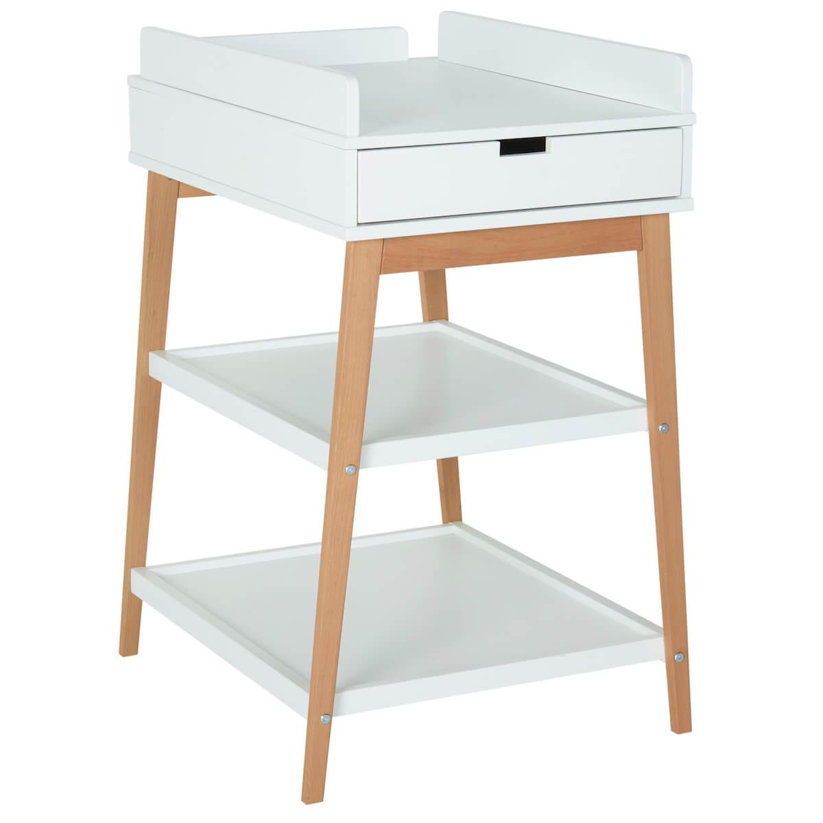 Wickelkommode 1 Schublade HIP Quax weiß-natural