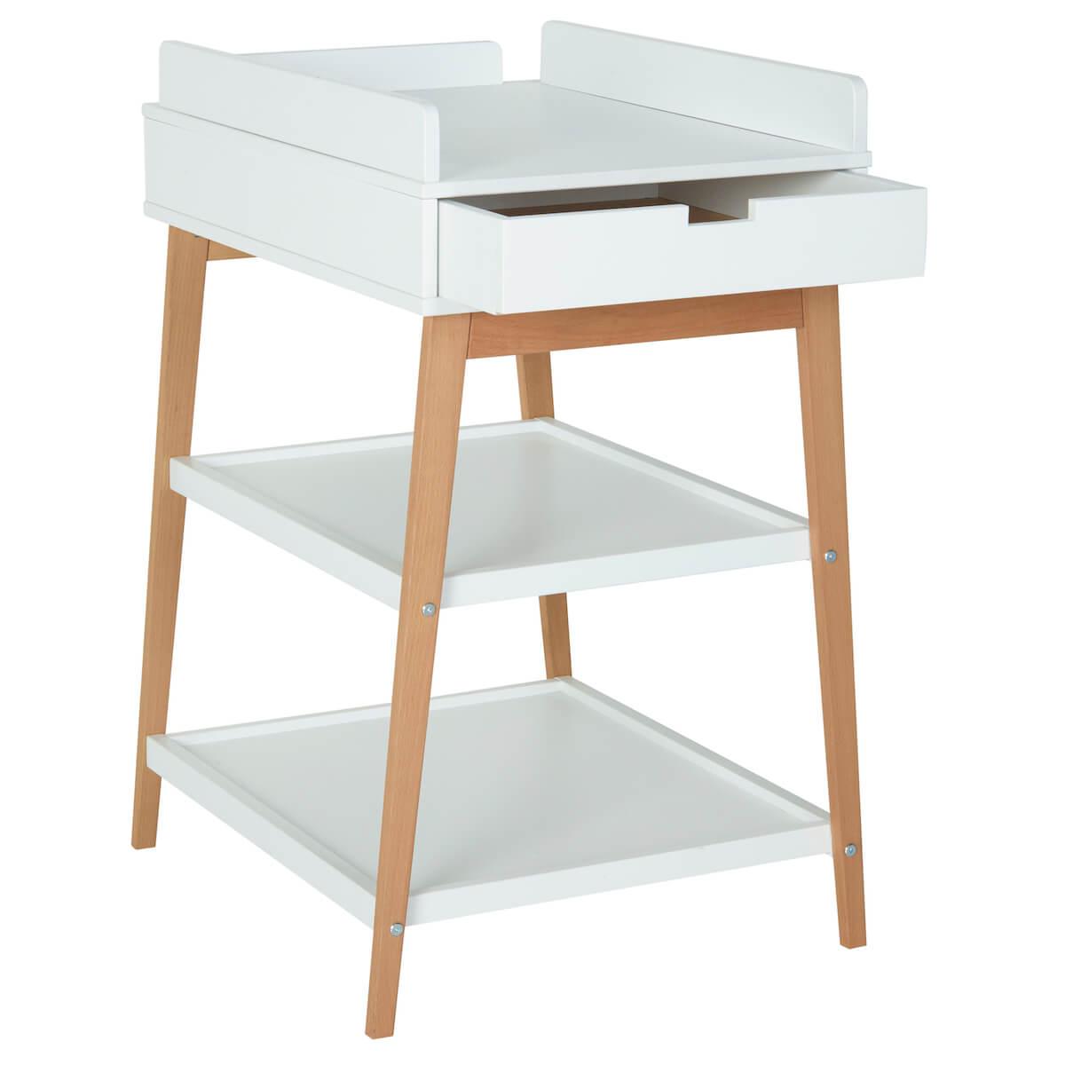 Wickelkommode 1 Schublade HIP Quax weiß-natural