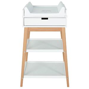 Wickelkommode 1 Schublade HIP Quax weiß-natural