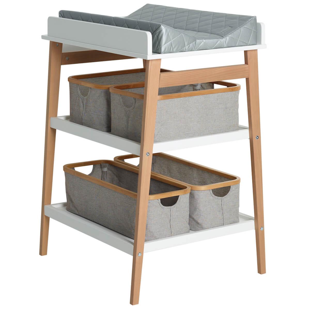 Wickelkommode HIP Quax weiß-natur