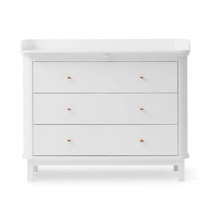 Wickelkommode mit 3 Schubladen WOOD Oliver Furniture weiß