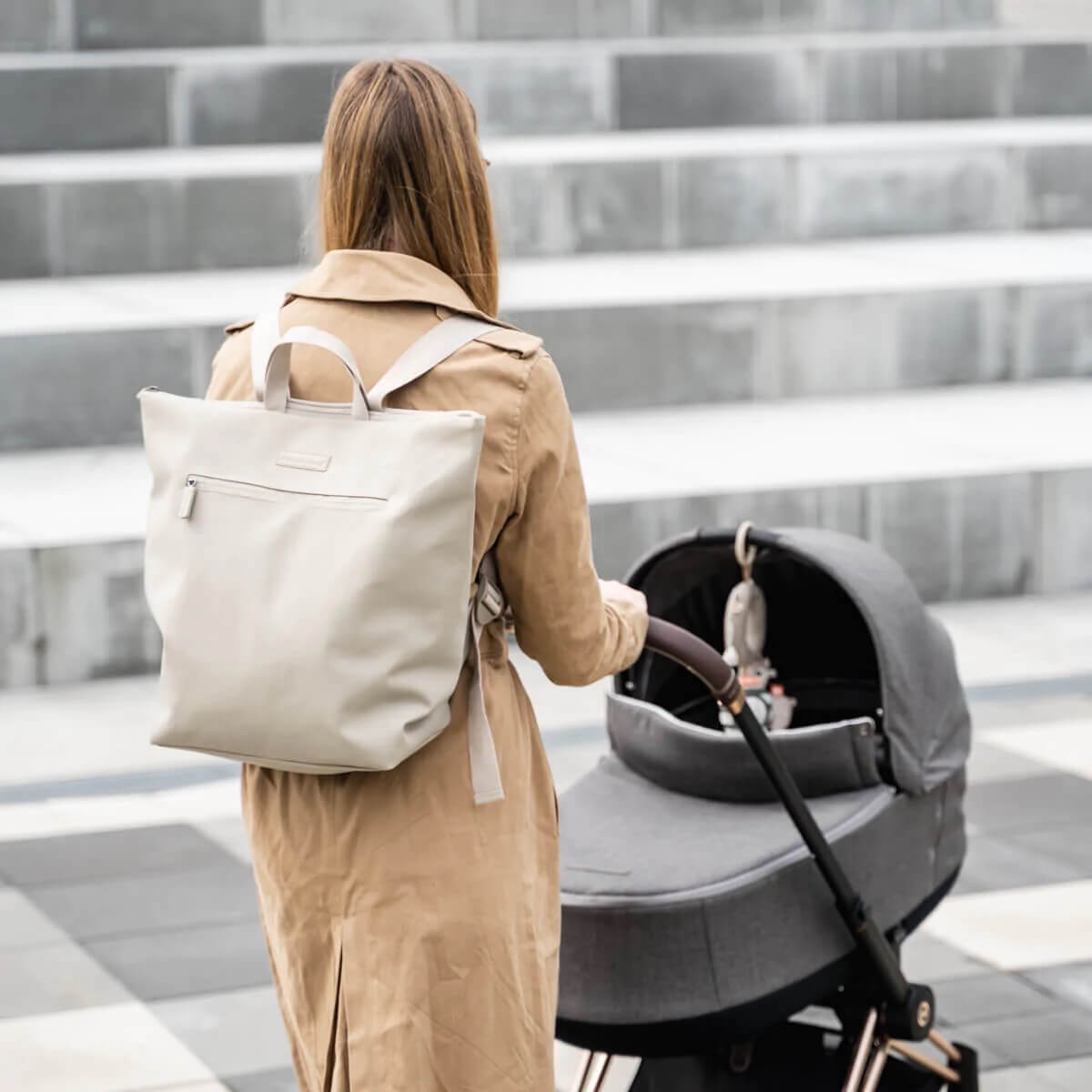 Wickeltasche Done by Deer beige