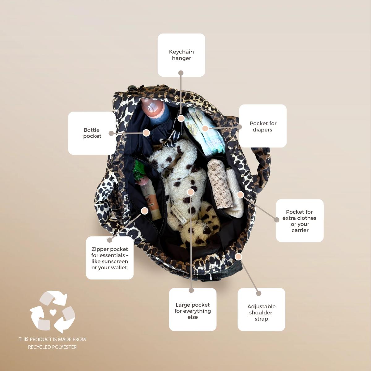 Wickeltasche für die Schulter Wildride savannah