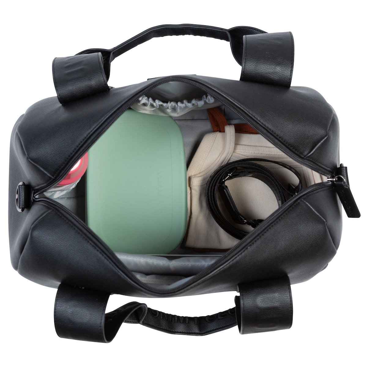 Wickeltasche MOMMY CLUB SIGNATURE Childhome polipiel negro