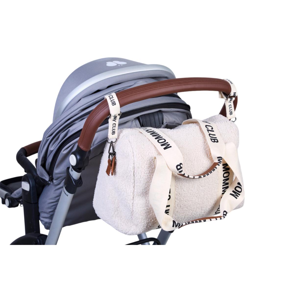 Wickeltasche MOMMY CLUB SIGNATURE Childhome Teddy ecru