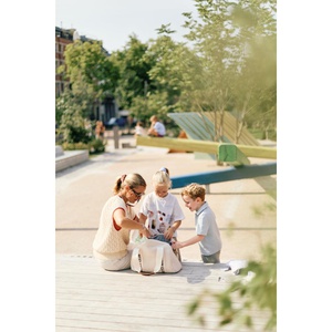 Wickeltasche MOMMY CLUB SIGNATURE Childhome Teddy ecru