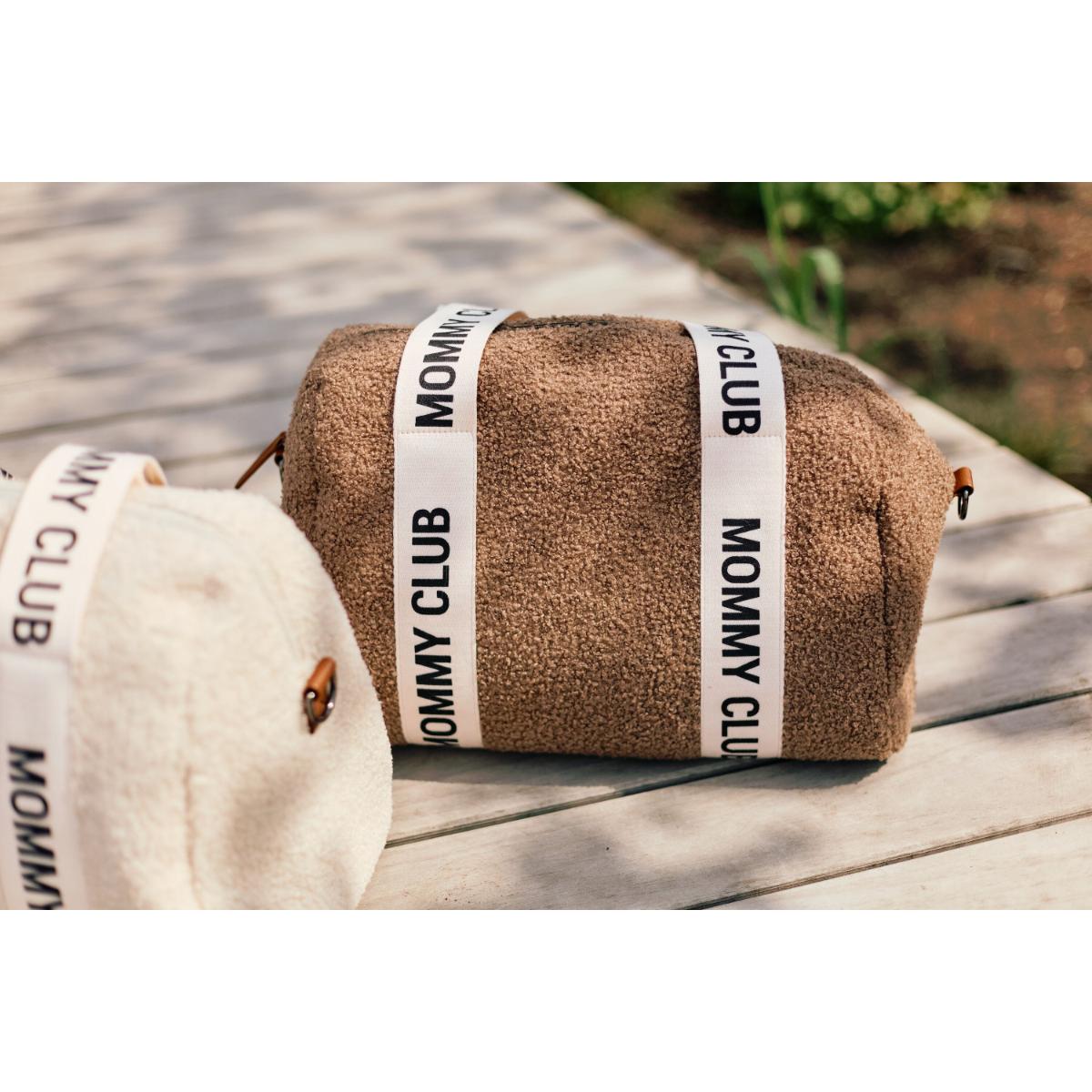 Wickeltasche MOMMY CLUB SIGNATURE Childhome Teddy soft brown