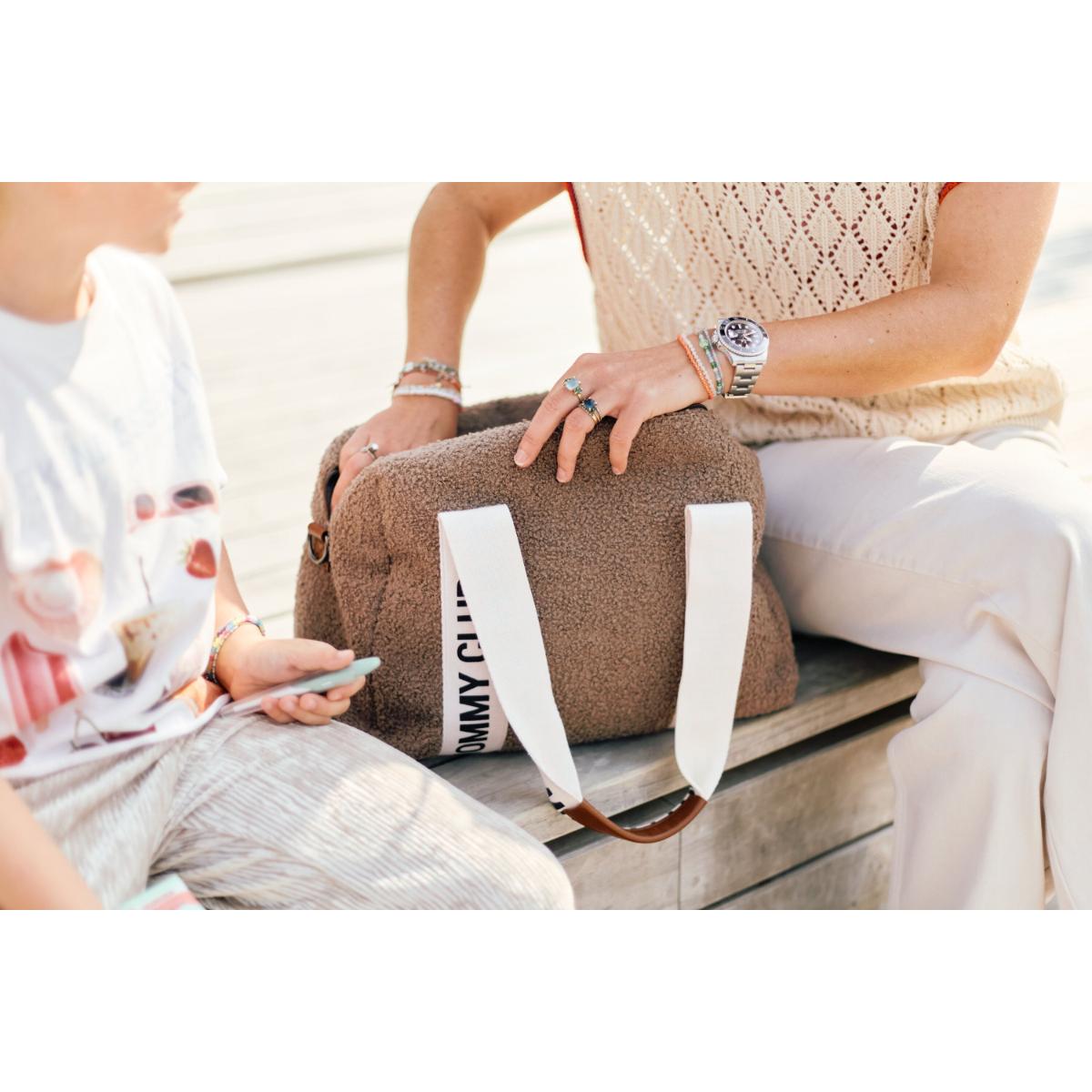 Wickeltasche MOMMY CLUB SIGNATURE Childhome Teddy soft brown