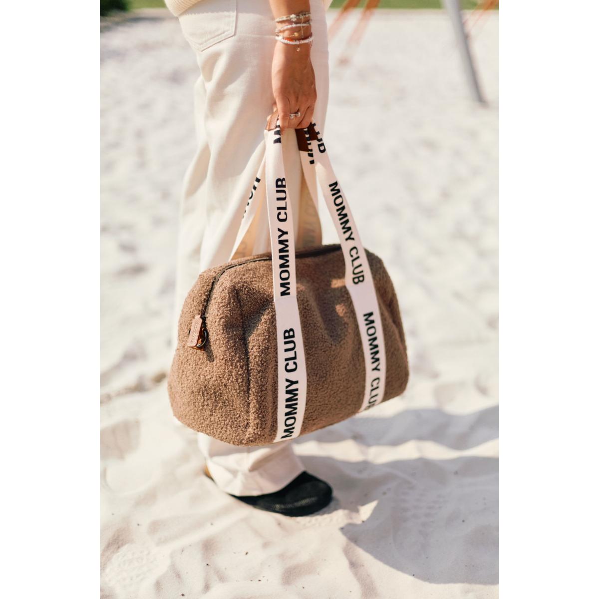 Wickeltasche MOMMY CLUB SIGNATURE Childhome Teddy soft brown