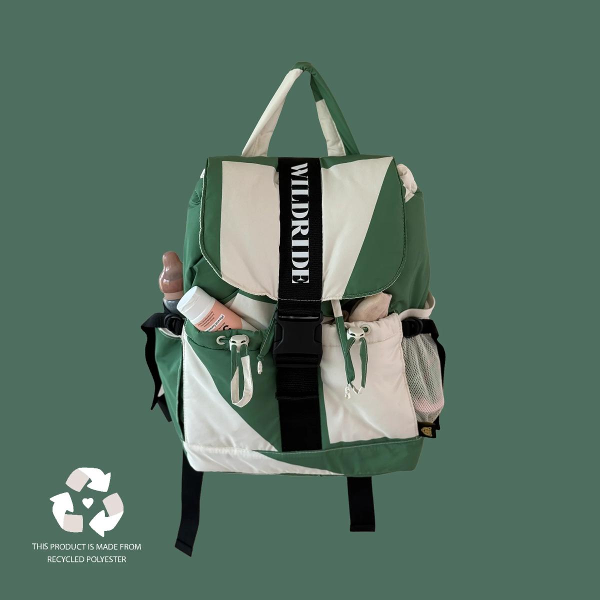 Wickeltasche Rucksack Wildride graphique vert
