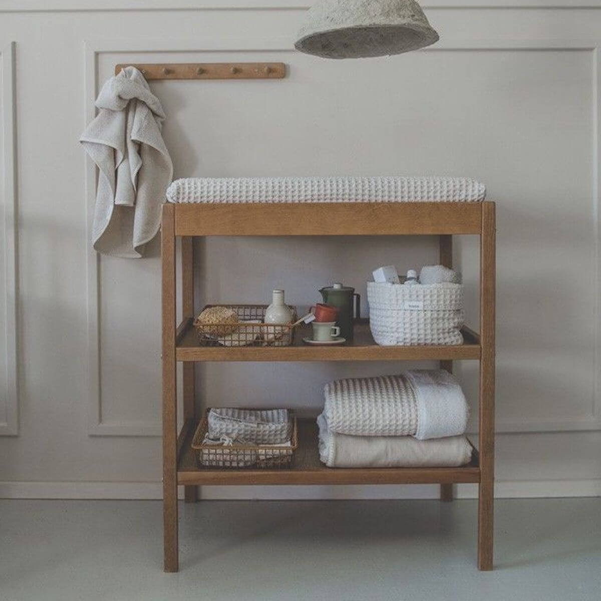 Wickeltischkörbchen 15x15cm ANTWERP Koeka natural