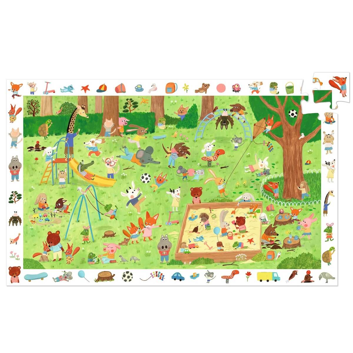 Wimmelpuzzle Spielplatz Djeco