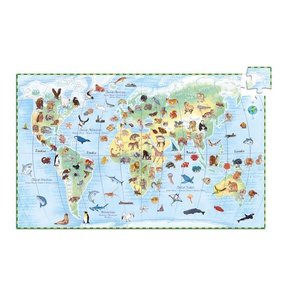 Wimmelpuzzle Tiere der Erde-booklet Djeco