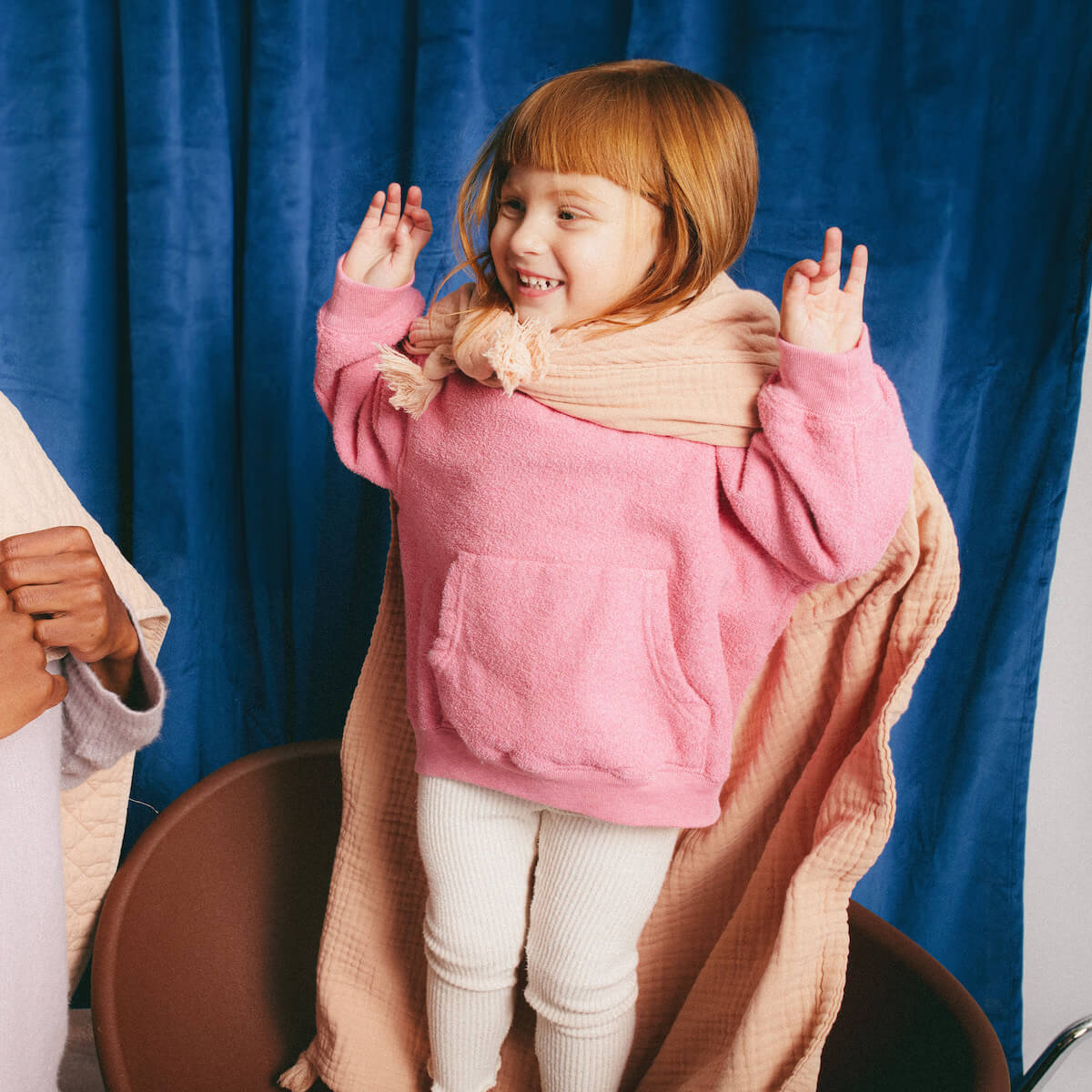 Windeln 65x100cm 2uds WABI SABI Nobodinoz Puder rosa