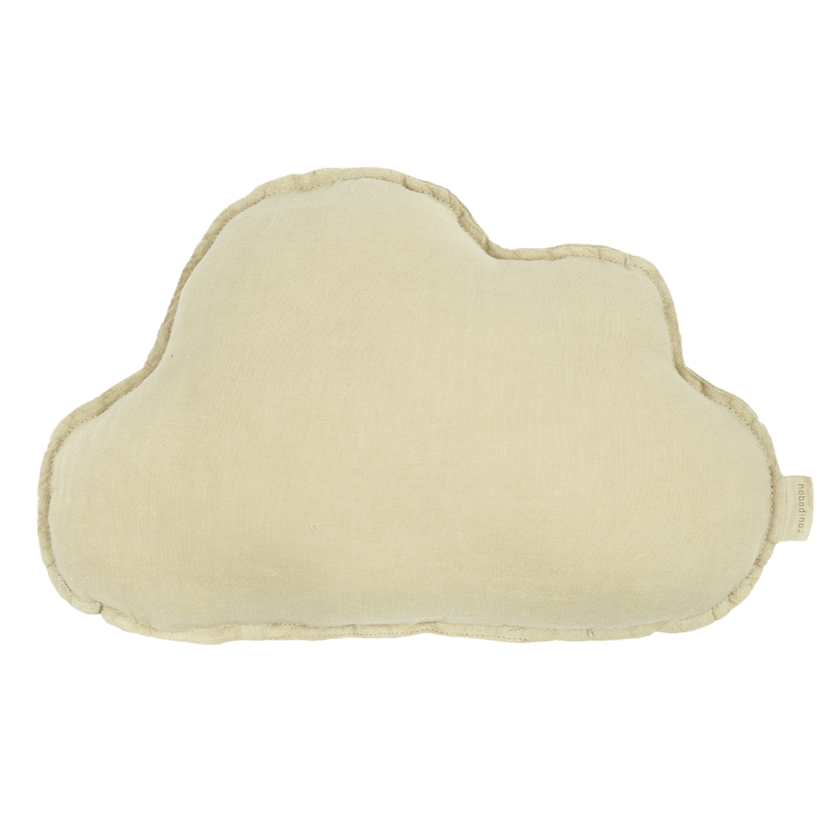 Wolkenkissen aus französischem Leinen. Green tea. Maße :  38x24x12cm Nobodinoz