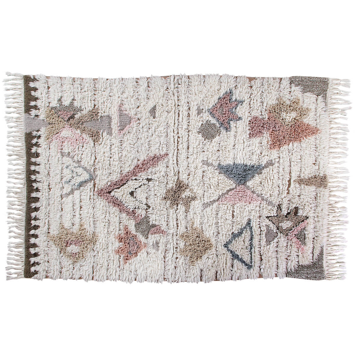 Wool Washable Pouffe - Hopi Collection''Tuba''200 x 140