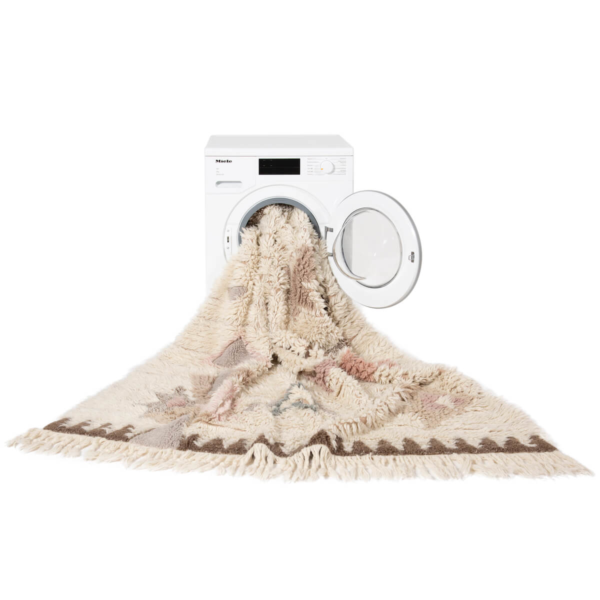 Wool Washable Pouffe - Hopi Collection''Tuba''200 x 140