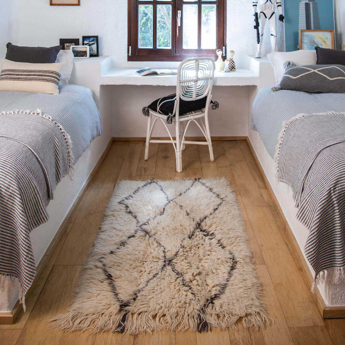 Wool Washable Rugs - Bohemian Classics Collection Berber Soul 140 x 80