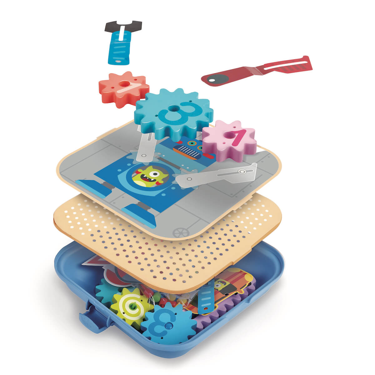 Zahnrad Experimentier-Spielset Hape