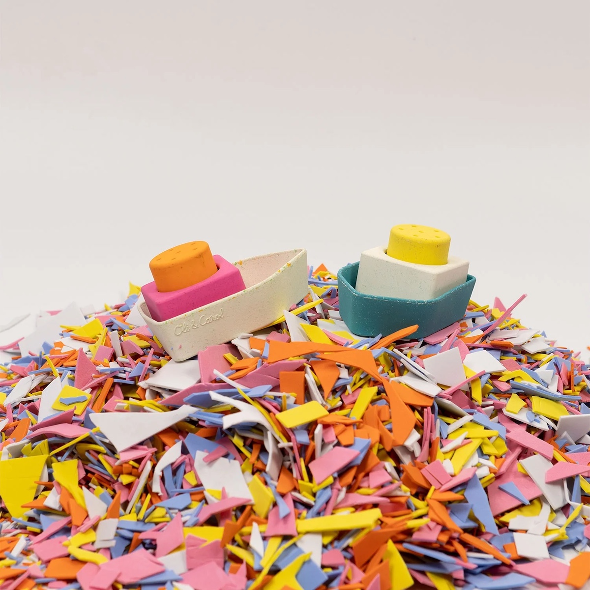 Zahnungswagen UPCYCLED BOAT Oli und Carol gelb