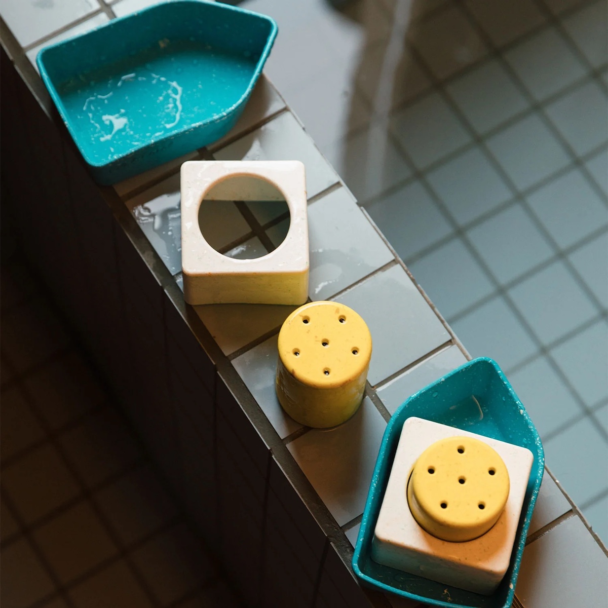 Zahnungswagen UPCYCLED BOAT Oli und Carol gelb