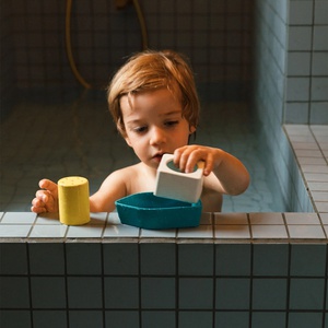 Zahnungswagen UPCYCLED BOAT Oli und Carol gelb