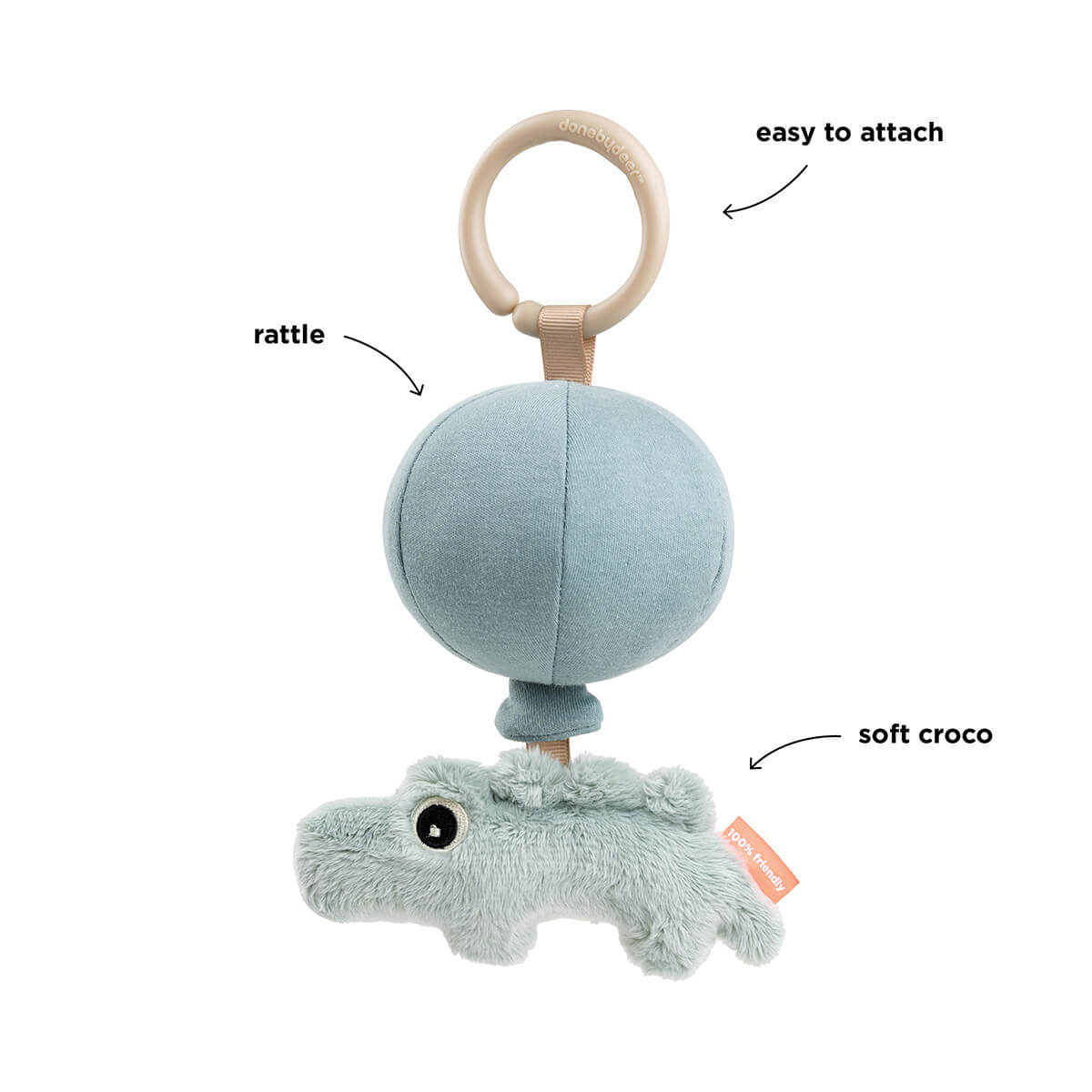 Zum Freund gehen Croco Blue Done by Deer